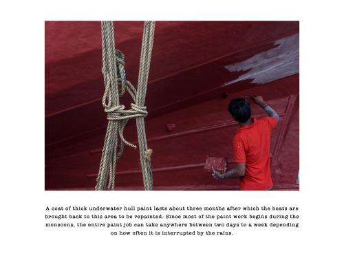 Preparations for the fishing season, Versova, Mumbai.